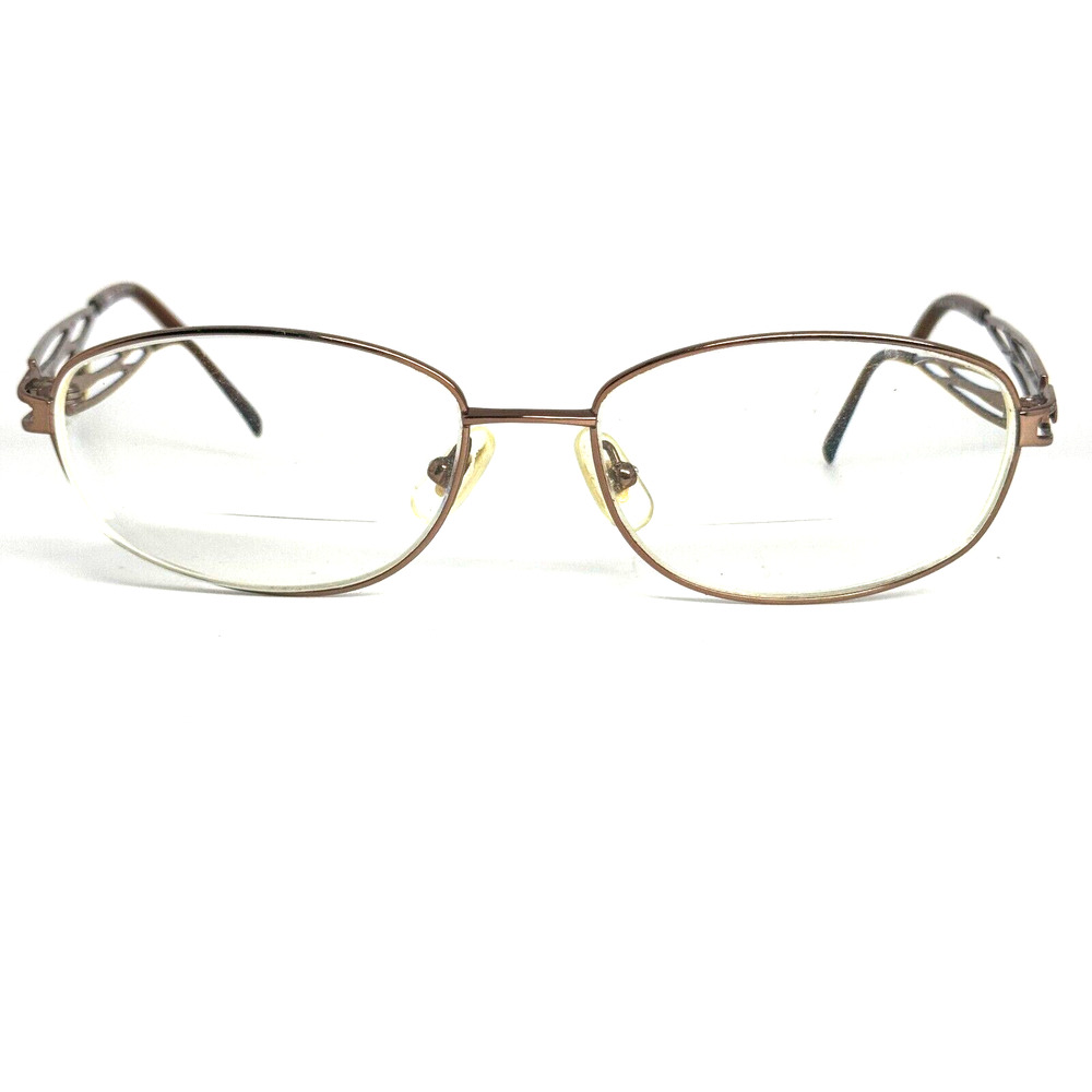 Vintage‎ Seiko T535 Bronze Titanium Oval Full Rimmed Eyeglasses Frames H15349